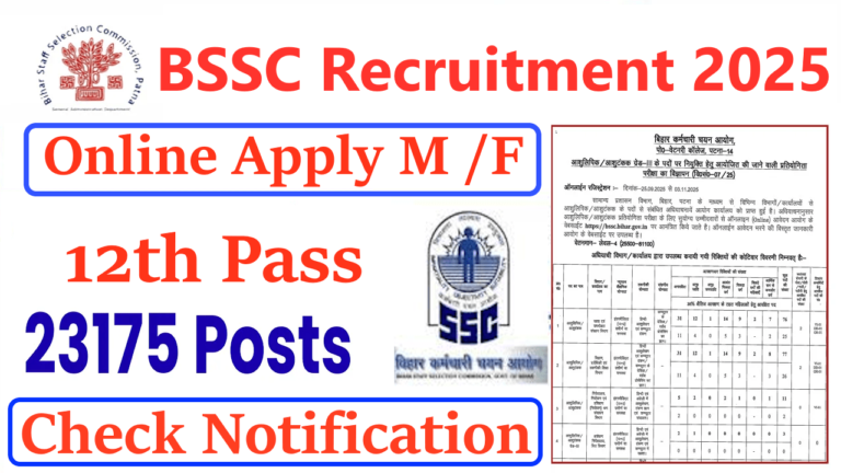 BSSC Recruitment 2025