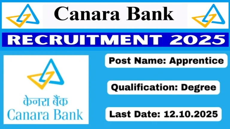 Canara Bank Recruitment 2025