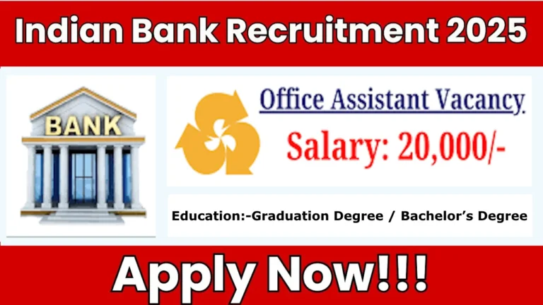 Indian Bank Recruitment 2025