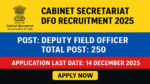 Cabinet Secretariat Recruitment 2025