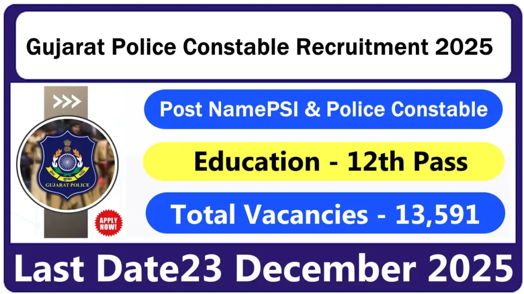Gujarat Police Constable Recruitment 2025