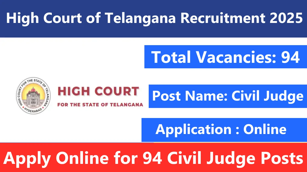 High Court of Telangana Recruitment 2025