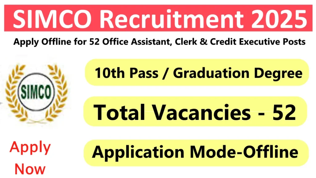 SIMCO Recruitment 2025