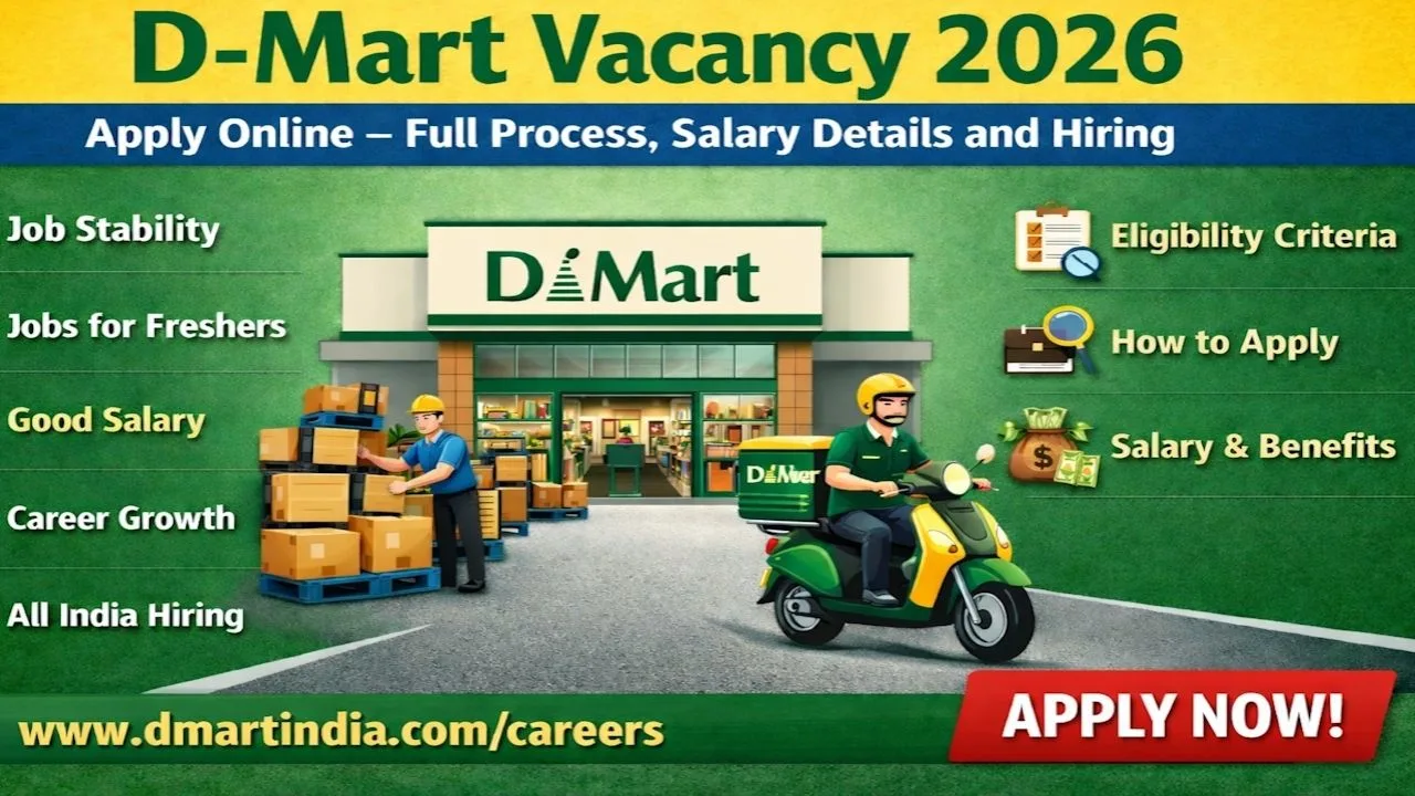 D-Mart Vacancy 2026 Apply Online